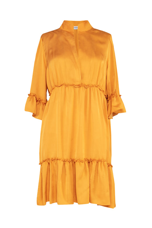 Cyrus3/4 Sleeve Mini Dress With Frill Detail